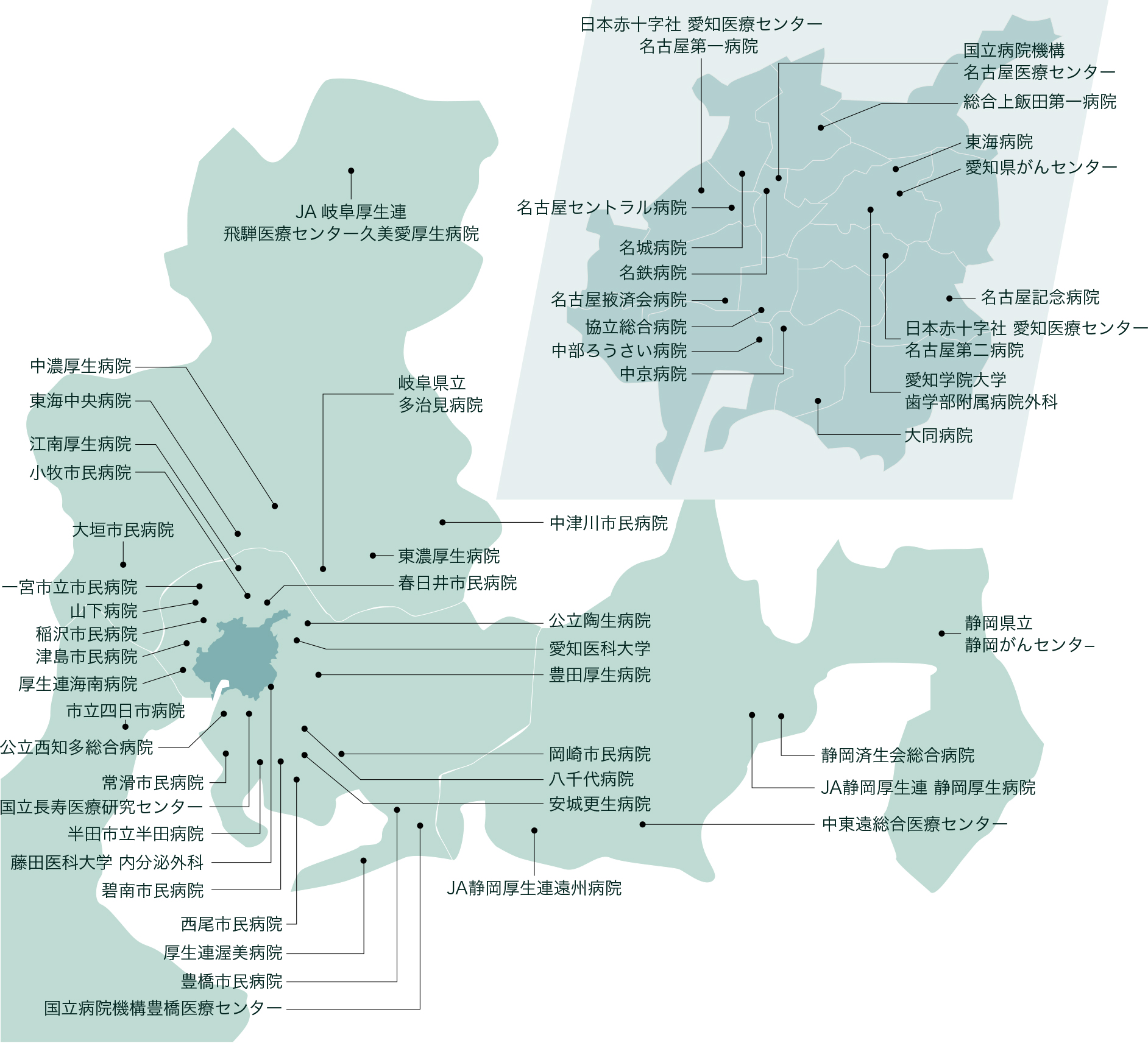 関連病院マップ